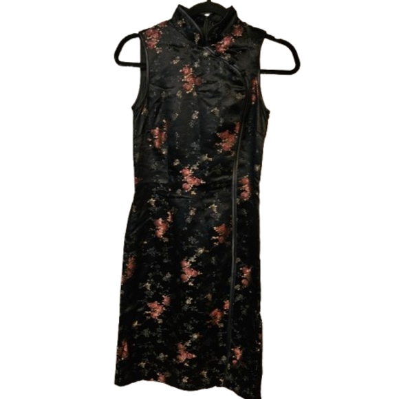 Dresses & Skirts - H&M Women's Size 4 Sleeveless Black Floral Dress